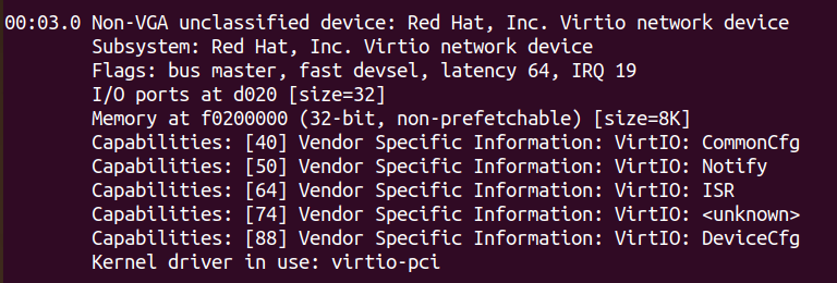 Virtio-net device
